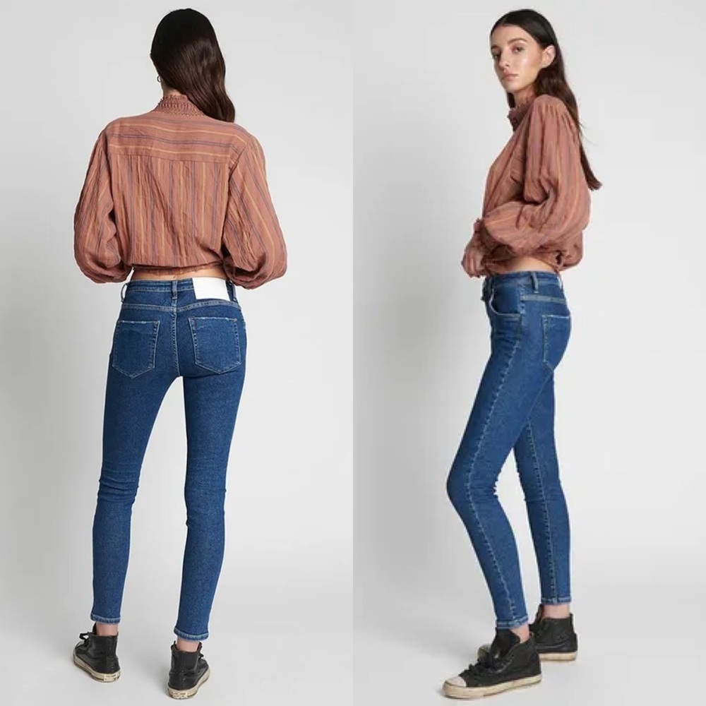 NWT 31 One Teaspoon Soho Blue Freebirds II High Waist Skinny Jean
